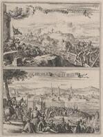 KG 06623
          <br/>
          'Ezeg en Ezeggerbrug geruineert'/ 'Reunie Hungarise grooten'
          <br/>
          <em>Hooghe, Romeyn de (1645-1708)</em>
